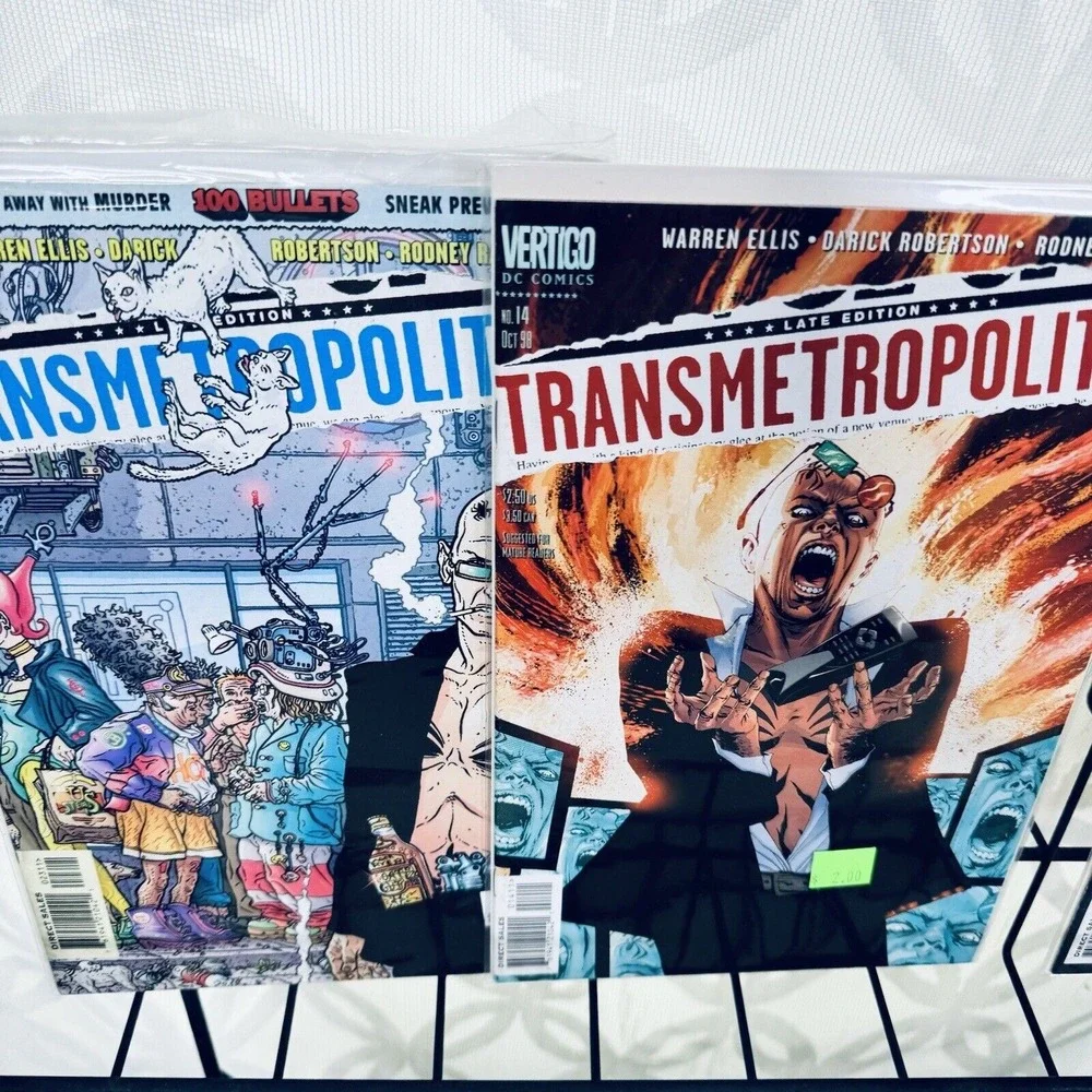 Transmetropolitan 13-19 23 Lot DC Key 1st Helix Spider Jerusalem 100 Bullets